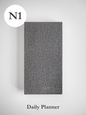 2027 N1 Daily Daily planner front cover in Tweed #color_tweed