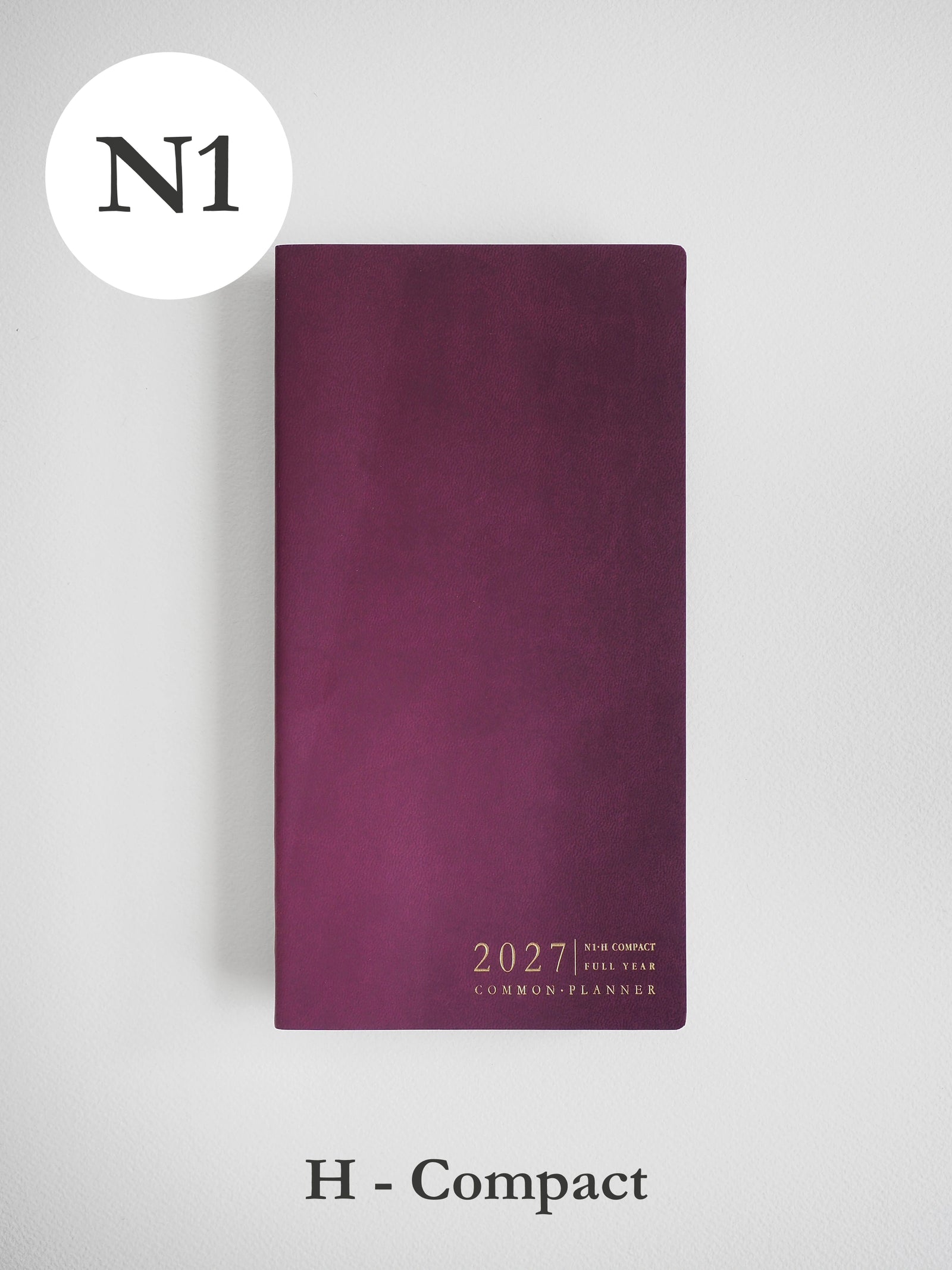2027 N1 Horizontal Compact planner front cover in Mulberry #color_mulberry