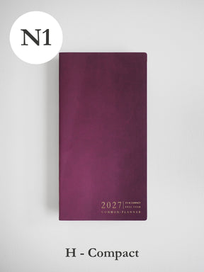 2027 N1 Horizontal Compact planner front cover in Mulberry #color_mulberry