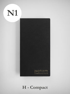2027 N1 Horizontal Compact planner front cover in Onyx #color_onyx