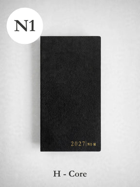 2027 N1 Horizontal Core planner front cover in Onyx #color_onyx