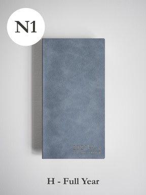 2027 N1 Horizontal Full year planner front cover in Mist #color_mist