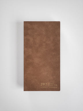 2027 N1 Vertical Full year planner interior layout in Caramel #color_caramel