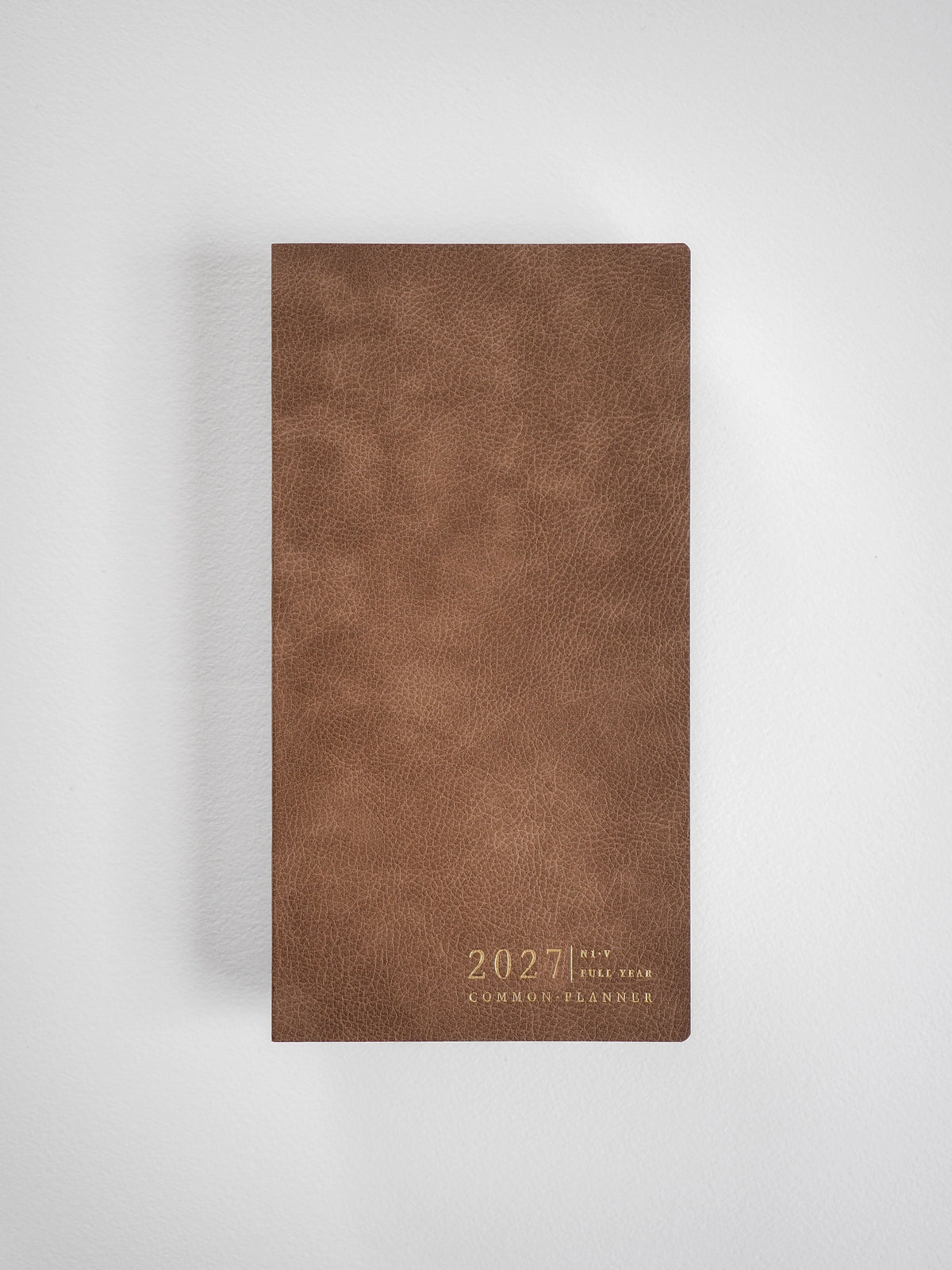 2027 N1 Vertical Full year planner interior layout in Caramel #color_caramel