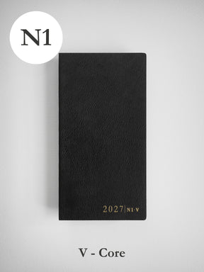 2027 N1 Vertical Core planner front cover in Onyx #color_onyx