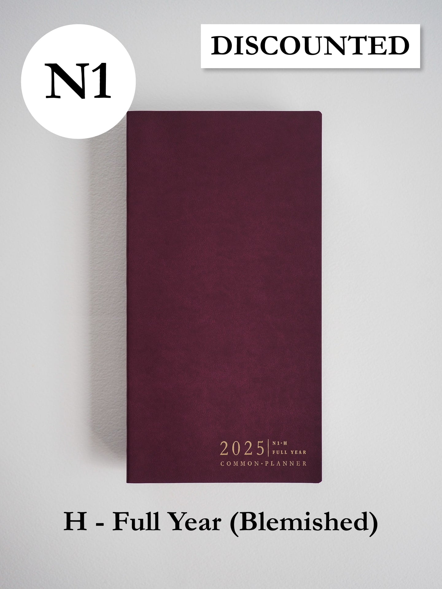 N1 Horizontal Full Year | 2025 Common Planner (In-Stock) Blemished