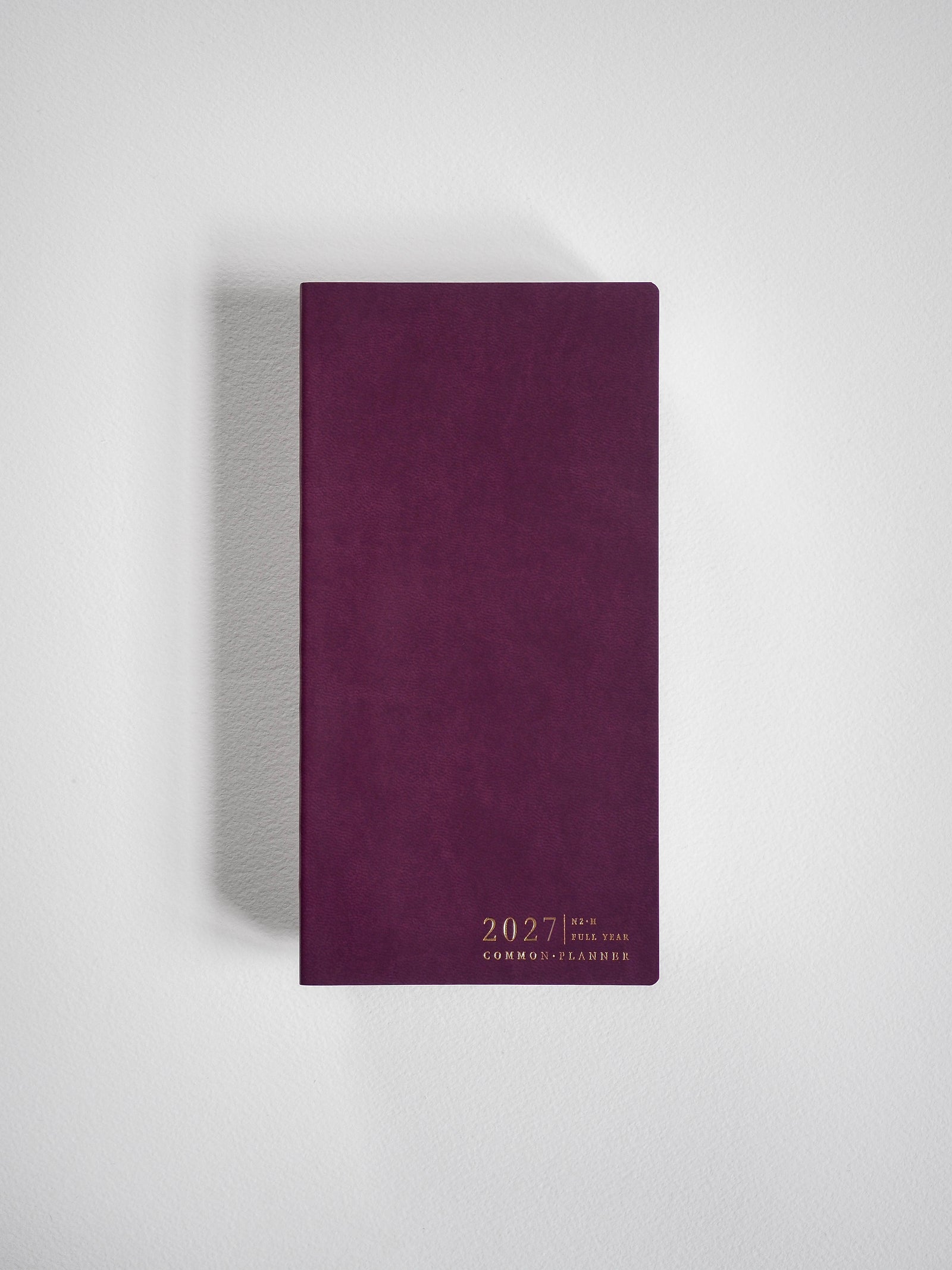 2027 N2 Horizontal Full year planner interior layout in Mulberry #color_mulberry