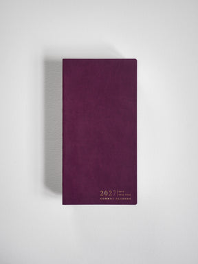 2027 N2 Horizontal Full year planner interior layout in Mulberry #color_mulberry