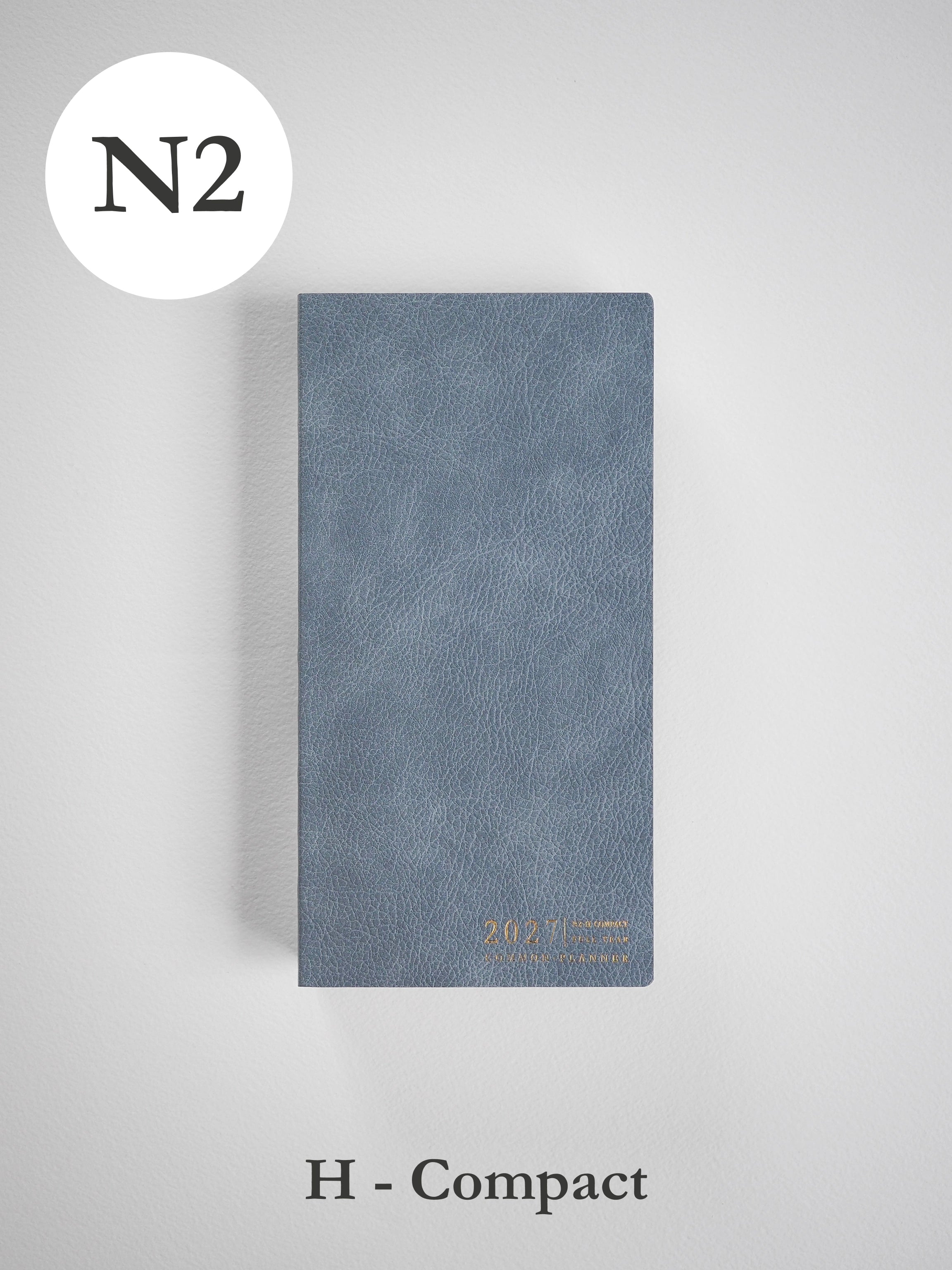 2027 N2 Horizontal Compact planner front cover in Mist #color_mist