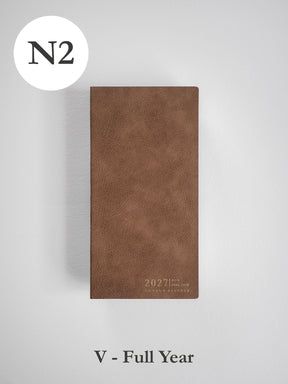 2027 N2 Vertical Full year planner front cover in Caramel #color_caramel