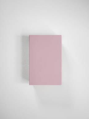 Solid, minimalist blush pink notebook cover, featuring a clean and simple design perfect for journaling, notes, or pocket-sized school supplies.