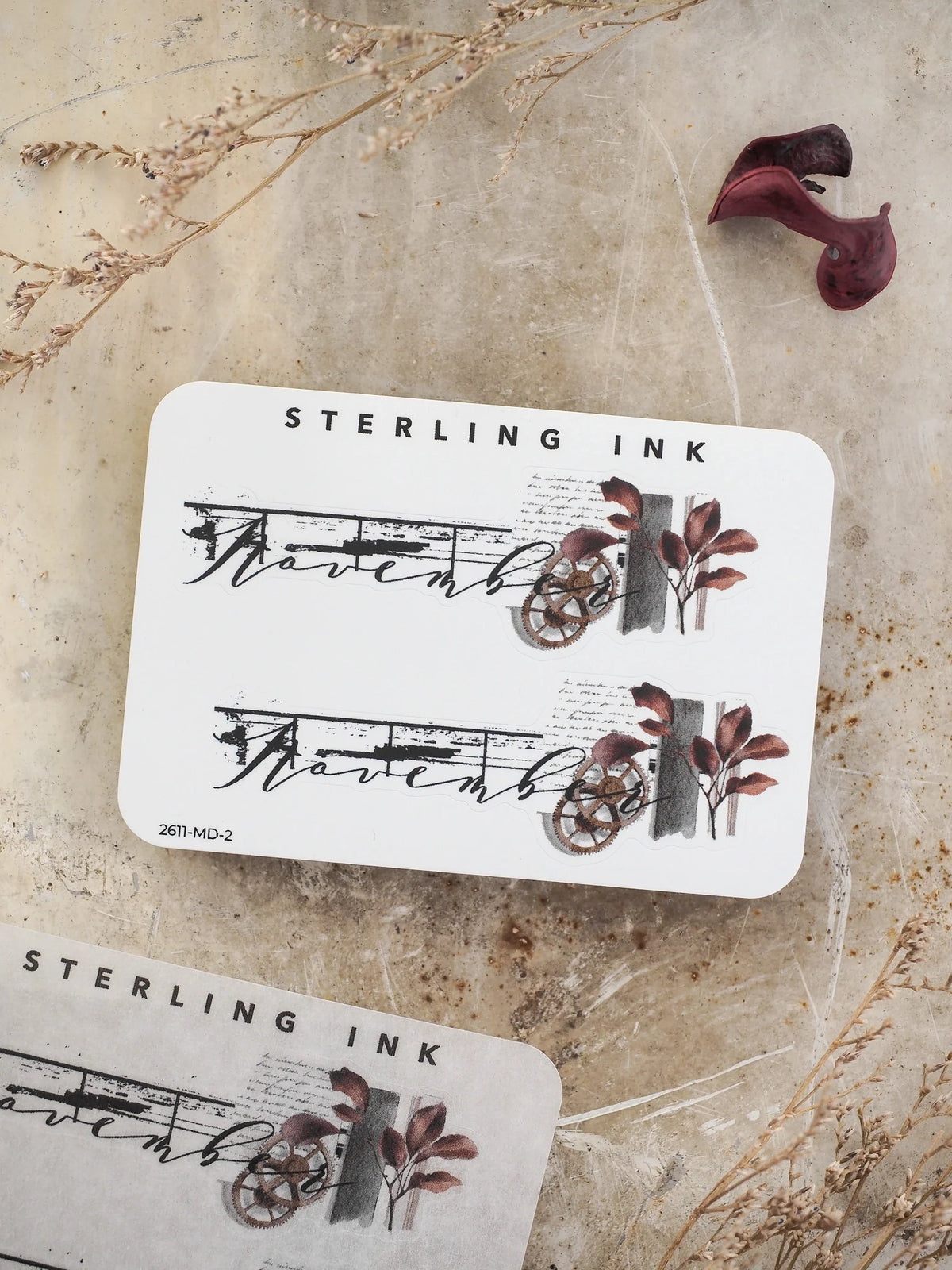 Month Sticker - November 2026 - Vinyl (Premium Matte) / Script