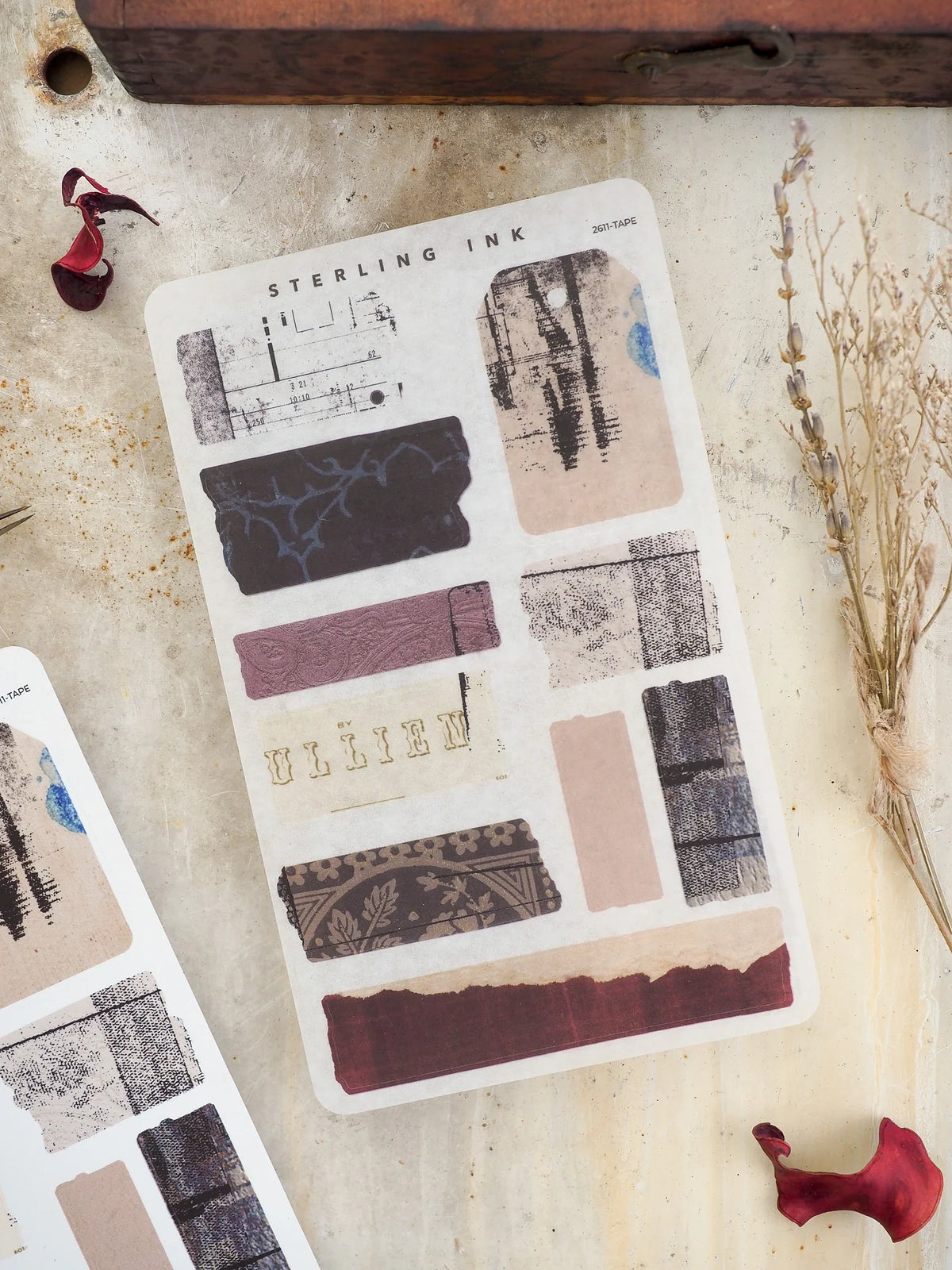 Torn Tape Stickers - November 2026 - Washi (Clear Matte)