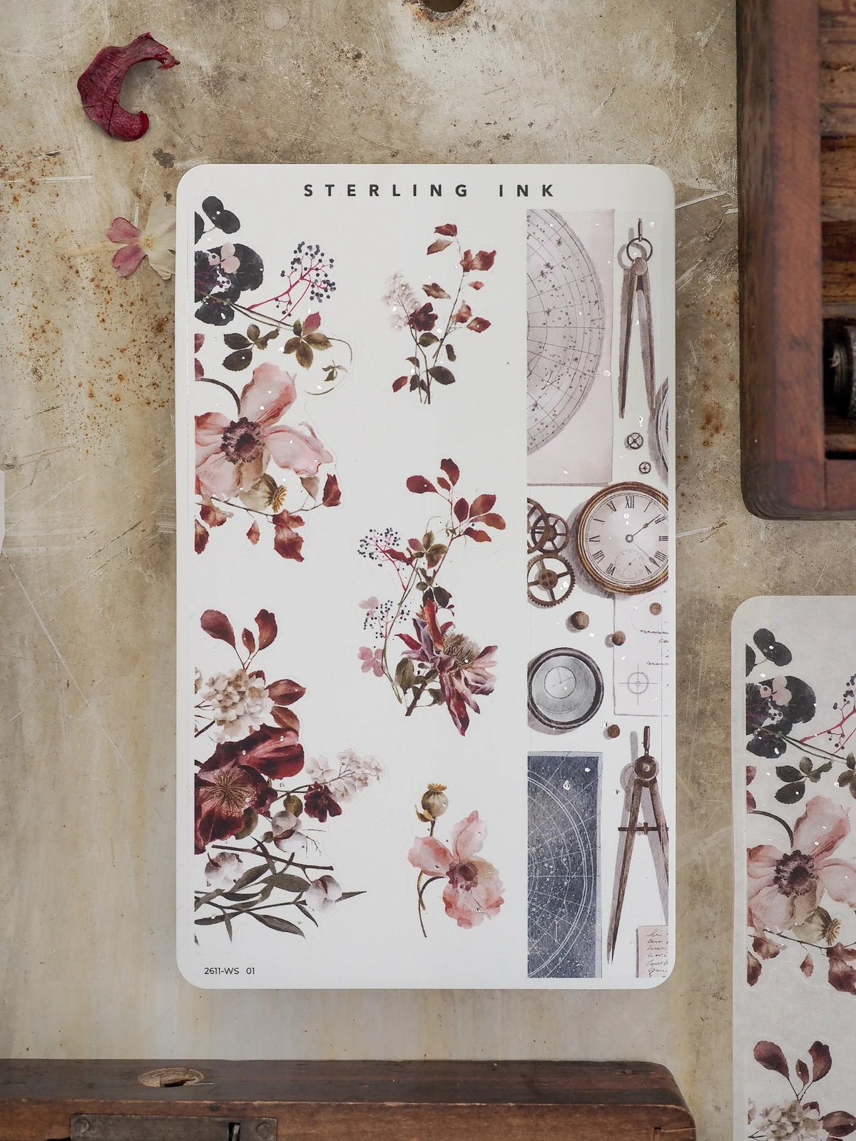 Washi Strip Stickers (Silver Foil) - November 2026 - Vinyl (Premium Matte)