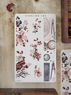 Washi Strip Stickers (Silver Foil) - November 2026 - Vinyl (Premium Matte)