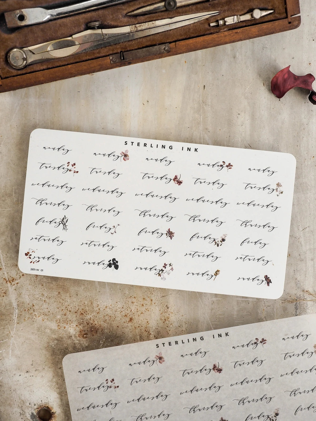 Weekday Stickers - November 2026 - Vinyl (Premium Matte)