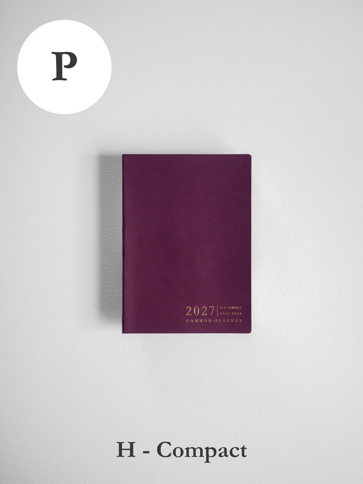 2027 P Horizontal Compact planner front cover in Mulberry #color_mulberry
