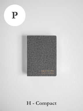 2027 P Horizontal Compact planner front cover in Tweed #color_tweed