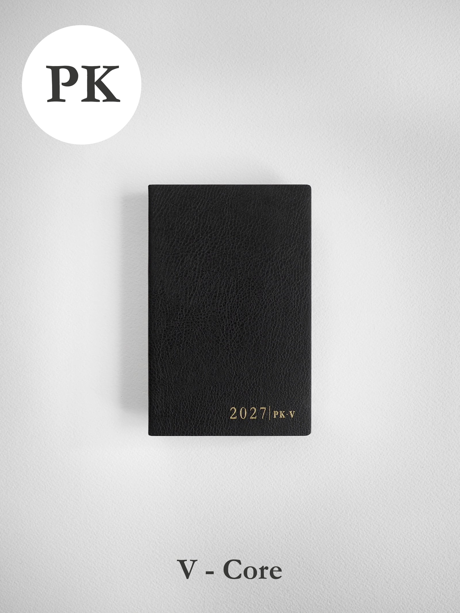 2027 PK Vertical Core planner front cover in Onyx #color_onyx