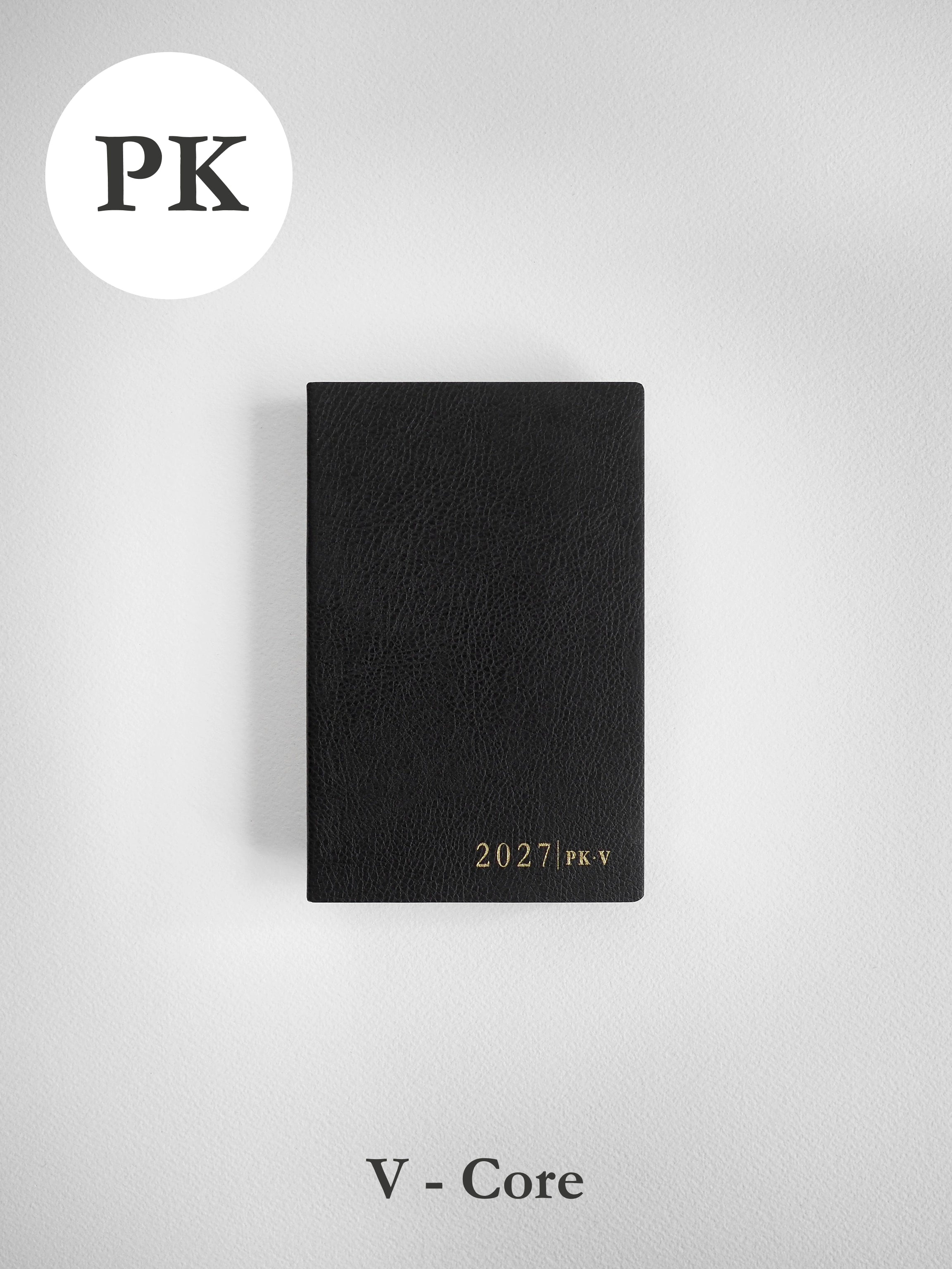 2027 PK Vertical Core planner front cover in Onyx #color_onyx