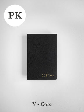 2027 PK Vertical Core planner front cover in Onyx #color_onyx