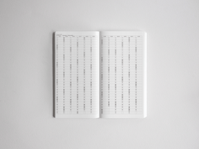Open daily planner showing detailed, gridded pages for academic scheduling across the full 2026-2027 school year.
