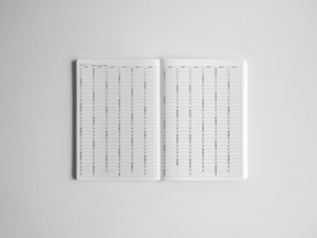 Clean, black-printed academic planner featuring a structured, vertical layout for a full academic year, including monthly sections for 2026-2027 planning.