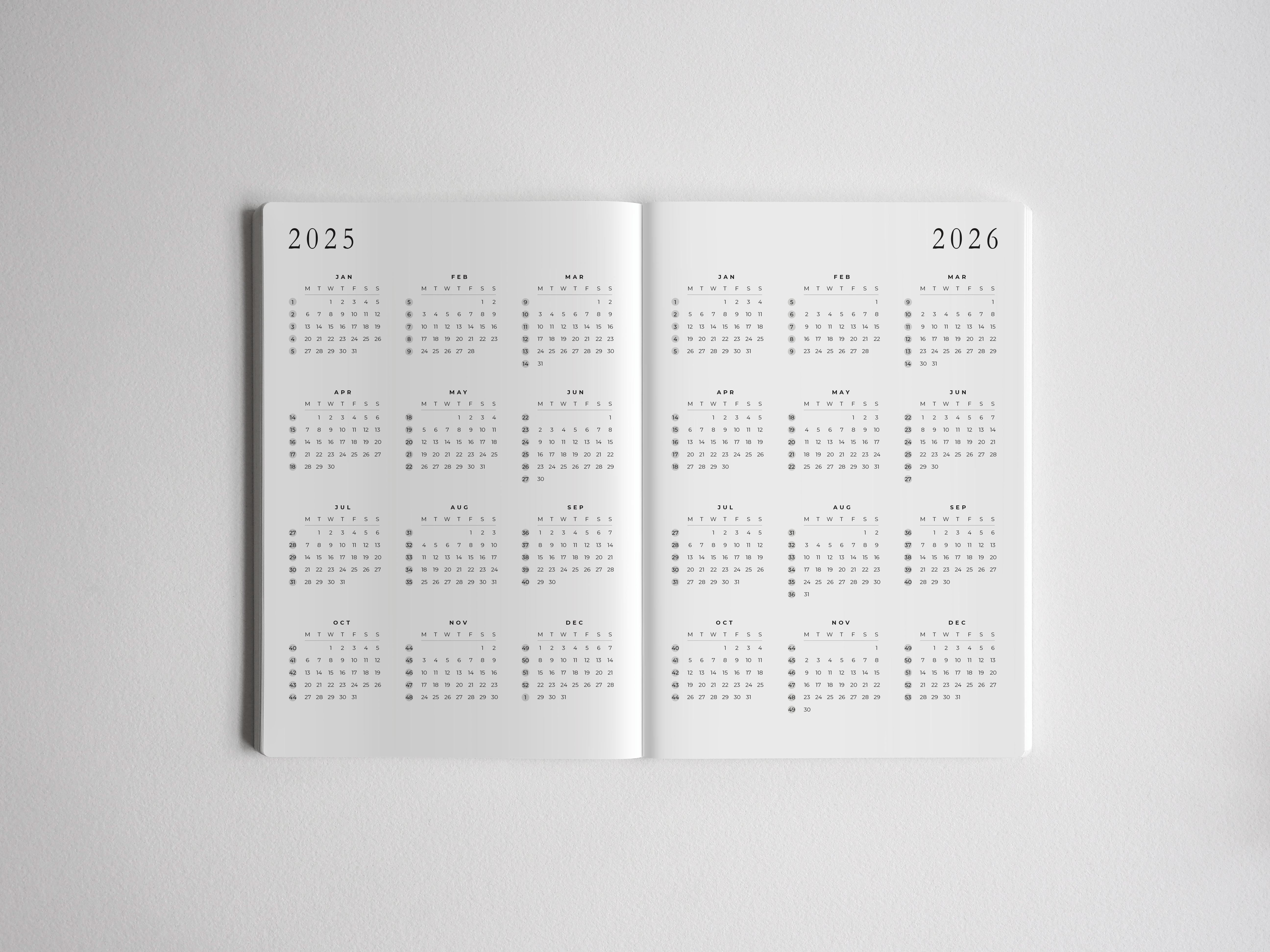 (2025-2026) Academic Planner A5 Horizontal Full Year | Common Planner