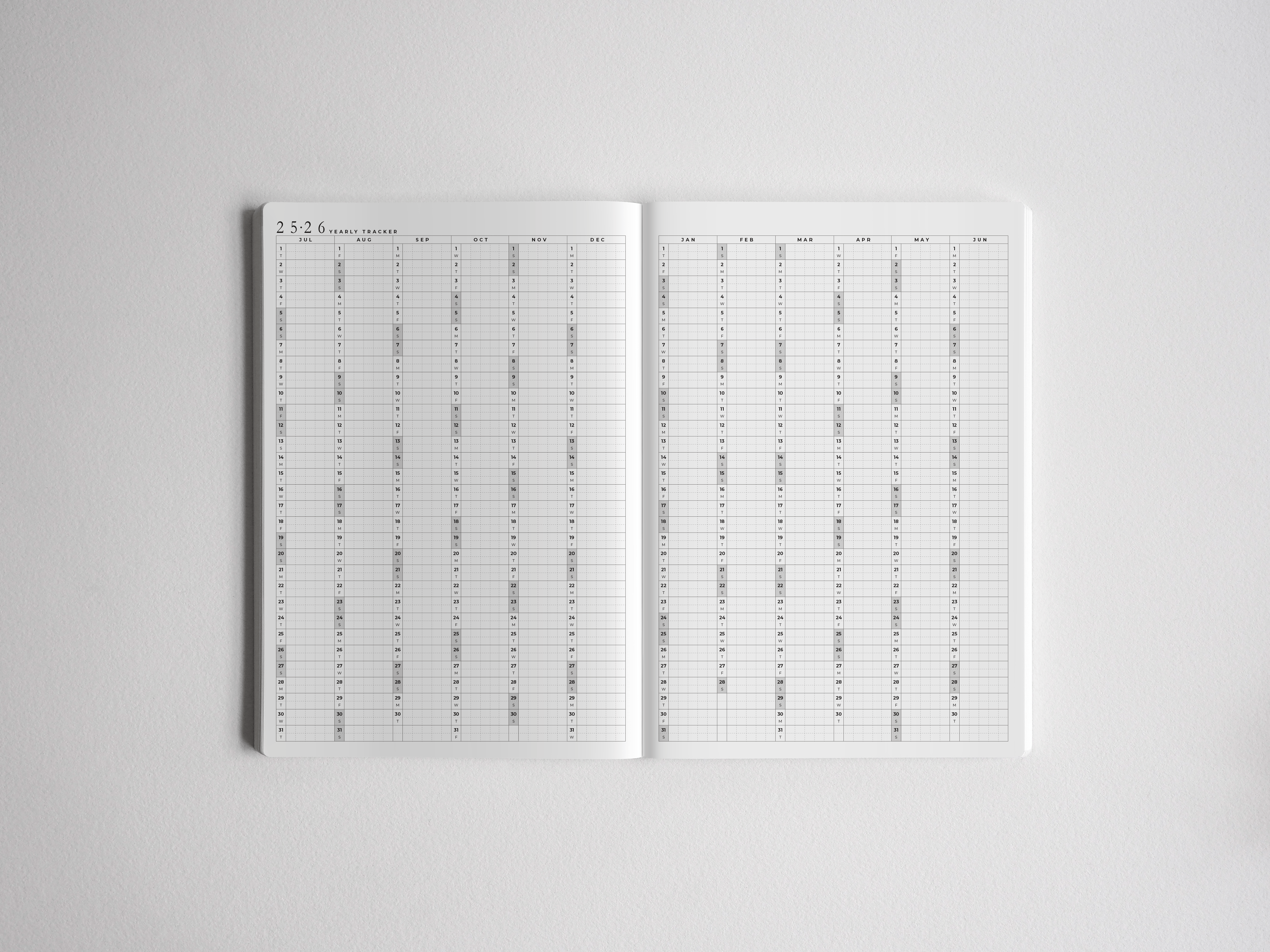 (2025-2026) Academic Planner A5 Horizontal Full Year | Common Planner