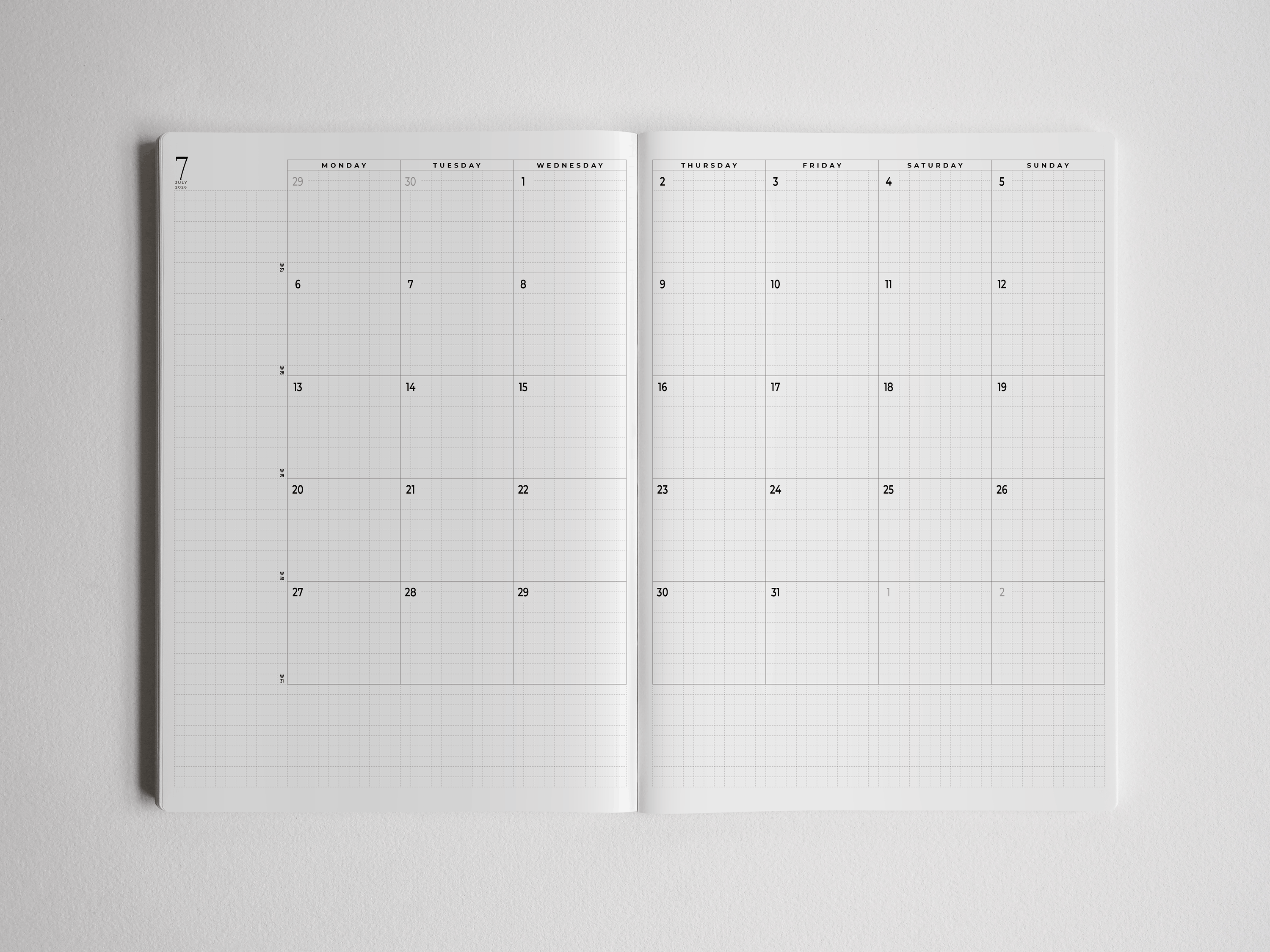 Monthly Layout