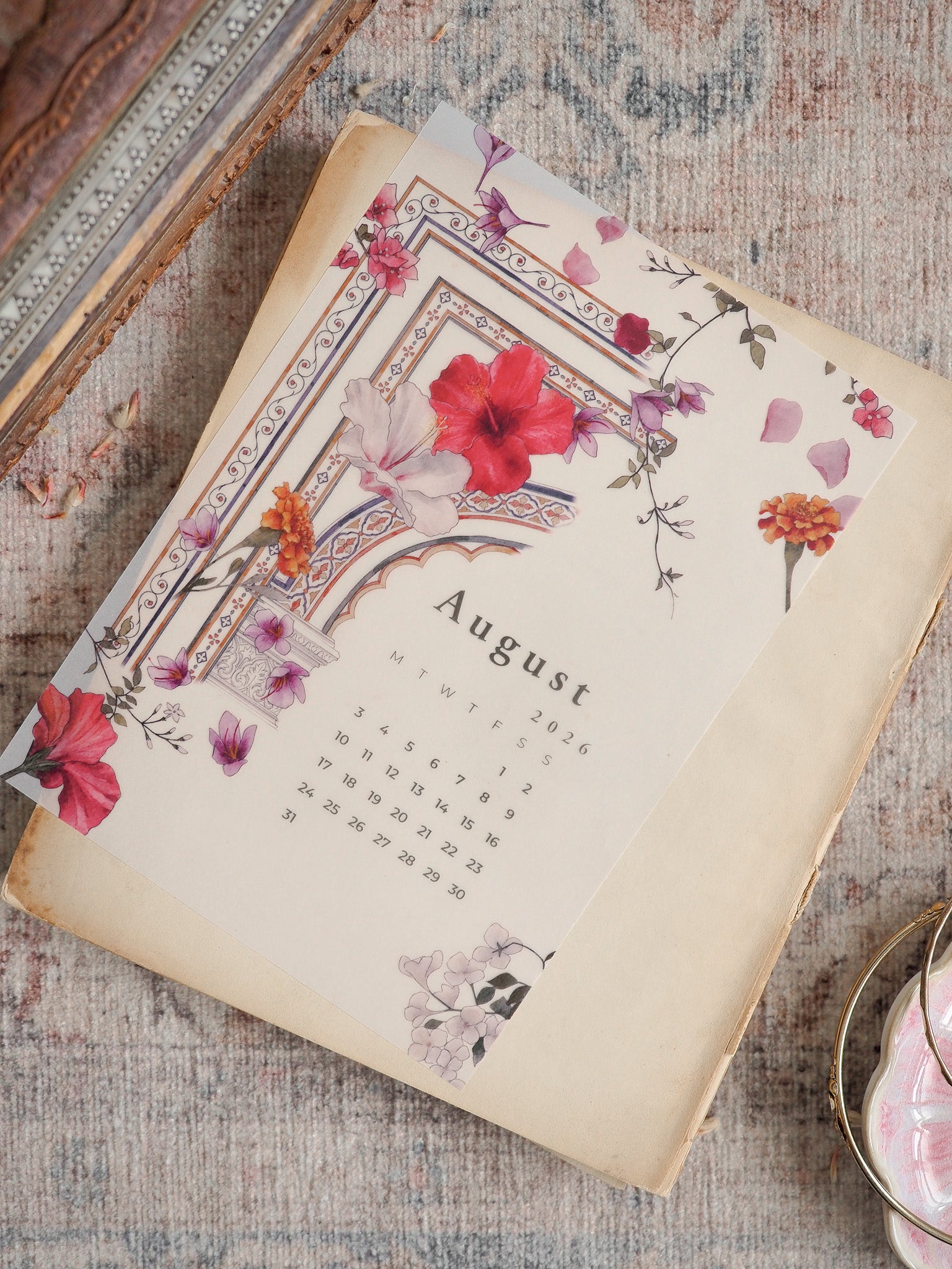 B6 Monthly Calendar - August 2026