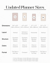Load image into Gallery viewer, (Undated) Common Planner | N2 Horizontal Full Year (In Stock)
