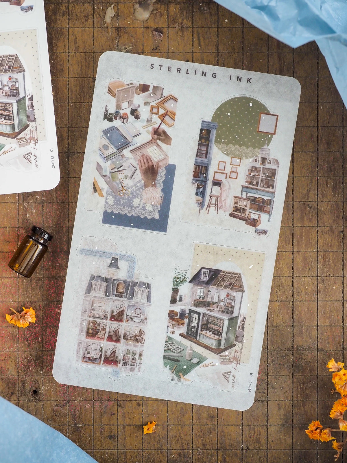 Collage Stickers (Silver Foil) - October 2026