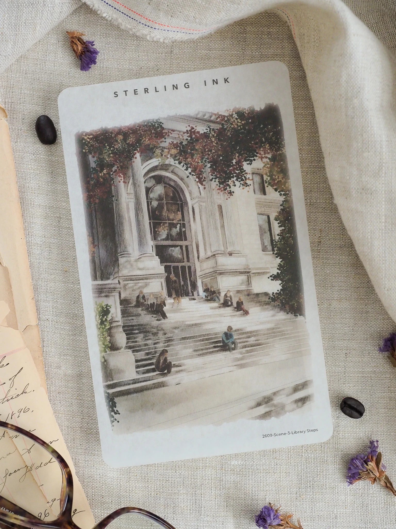Single Scene Sticker: Library Steps - September 2026