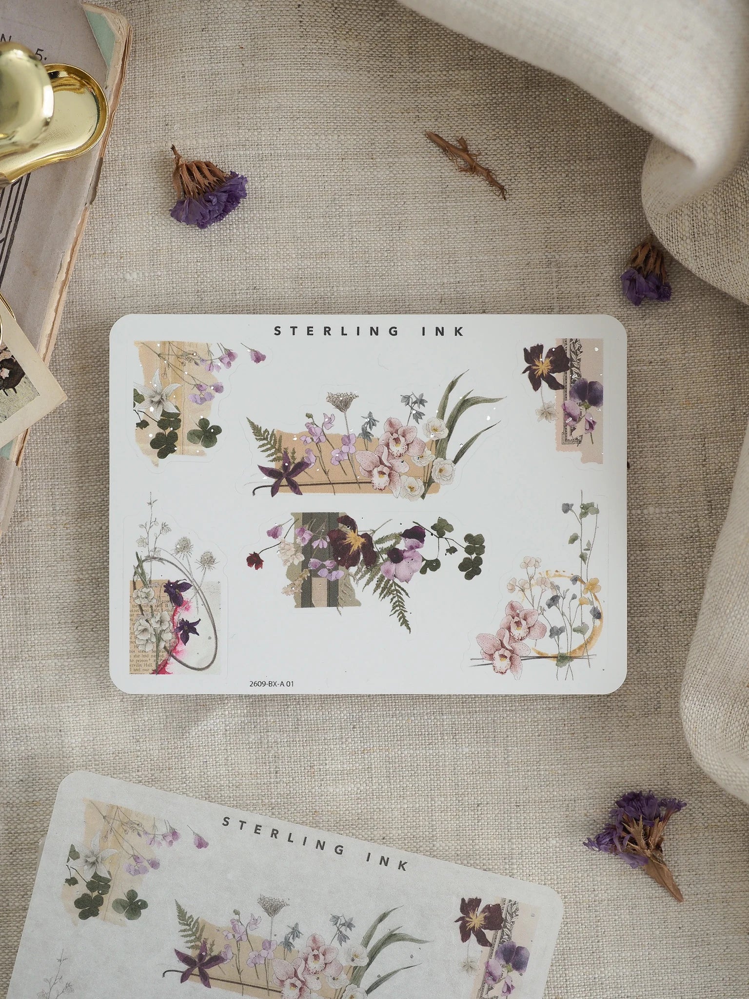 Edges and Corners Stickers (Silver Foil) - September 2026