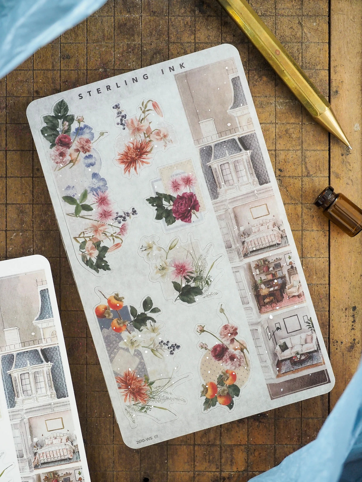 Washi Strip Stickers (Silver Foil) - October 2026