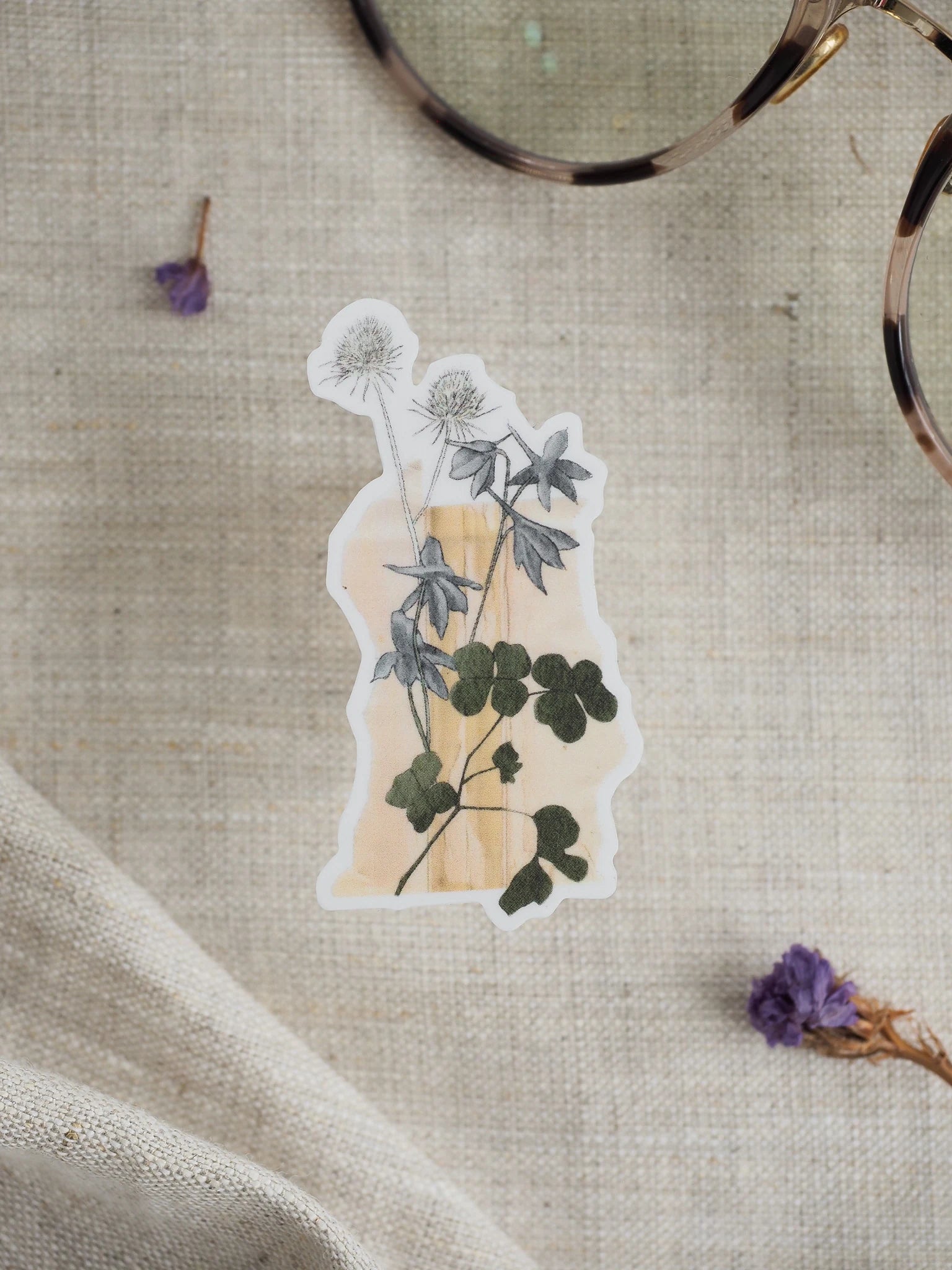Vinyl Die-cut Stickers: Floral (Clear Vinyl) - September 2026