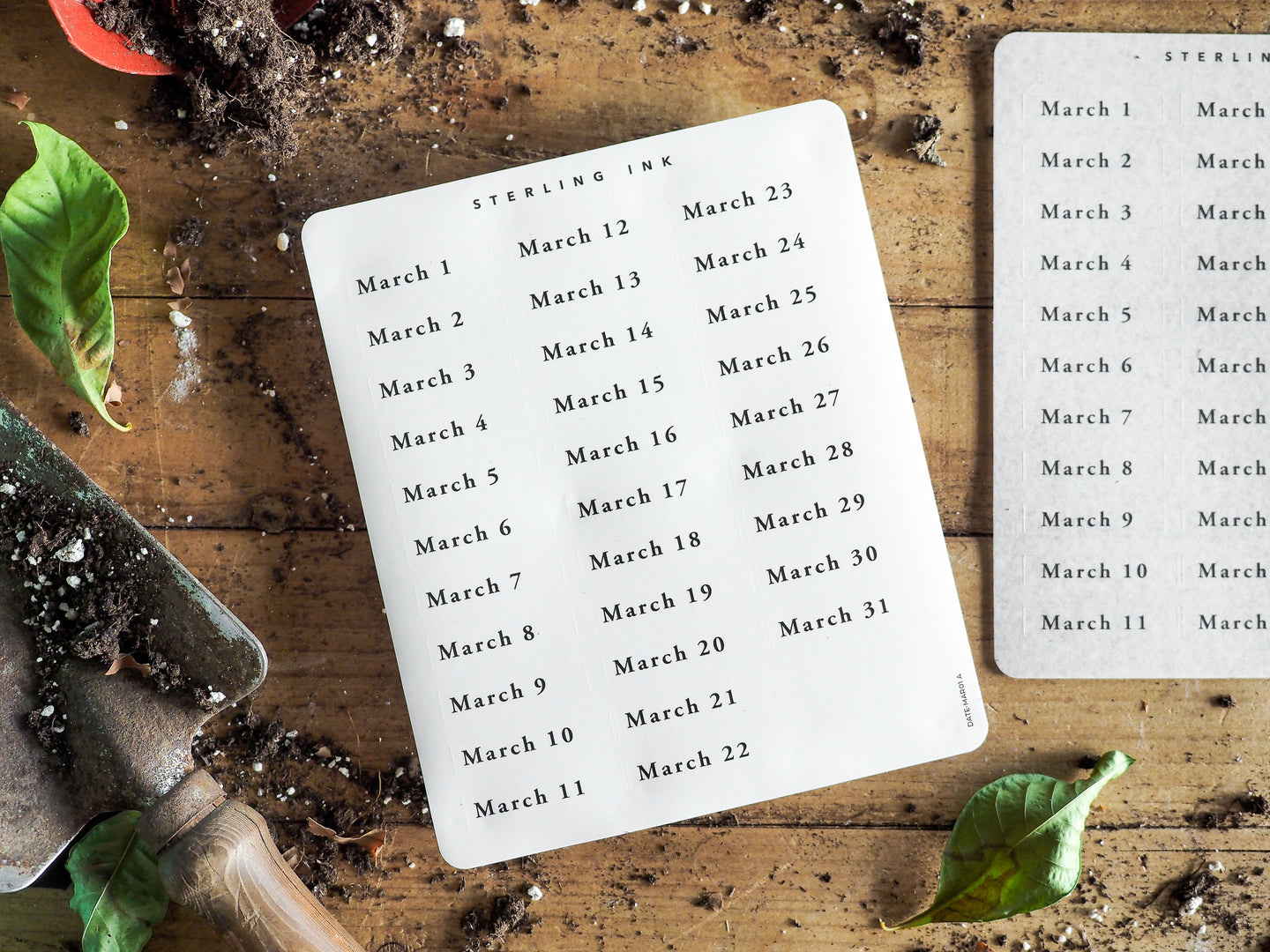 March Date Stickers - March 2023
