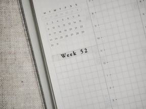 Structured planning stickers featuring organized calendar grids and the clear title "Week 52" for academic and personal use.