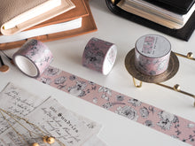 Load image into Gallery viewer, Monochrome Iris Floral Wide Washi Tape (30mm)
