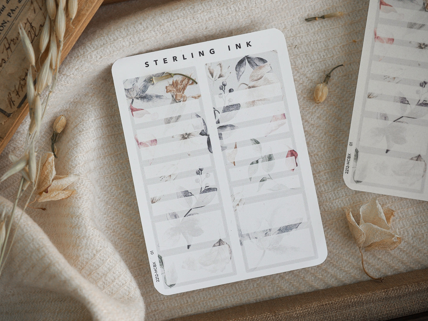 Hobonichi Cousin Hour Box Stickers - December 2022