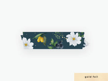 Load image into Gallery viewer, White Cosmos Floral Washi - Midnight Blue
