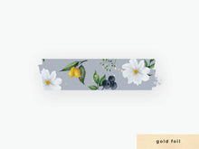Load image into Gallery viewer, White Cosmos Floral Washi - Blue Gray
